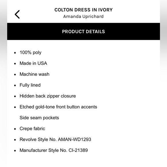 Amanda Uprichard dress size Small in Ivory - Picture 3 of 13